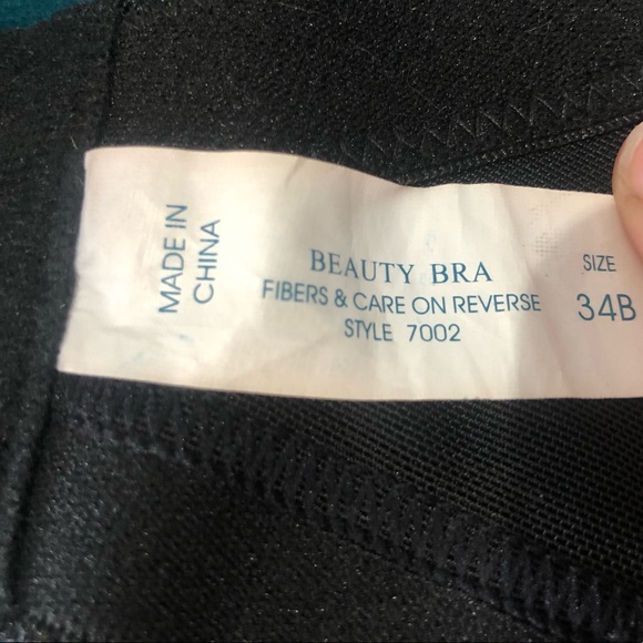 Lace, mesh corset top. Ribbing. No padding. 34B - Picture 3 of 3